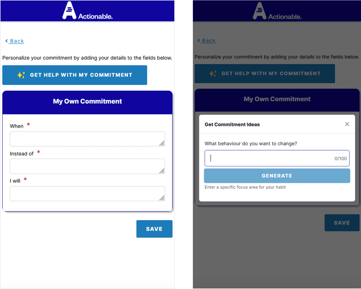 How Do I Use the Commitment Generator?