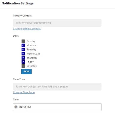 Notification Settings