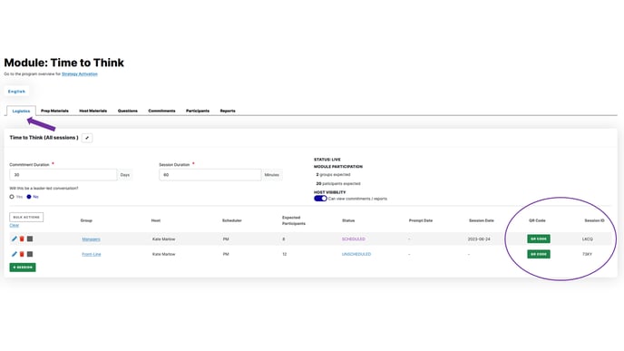 distribute from module view a