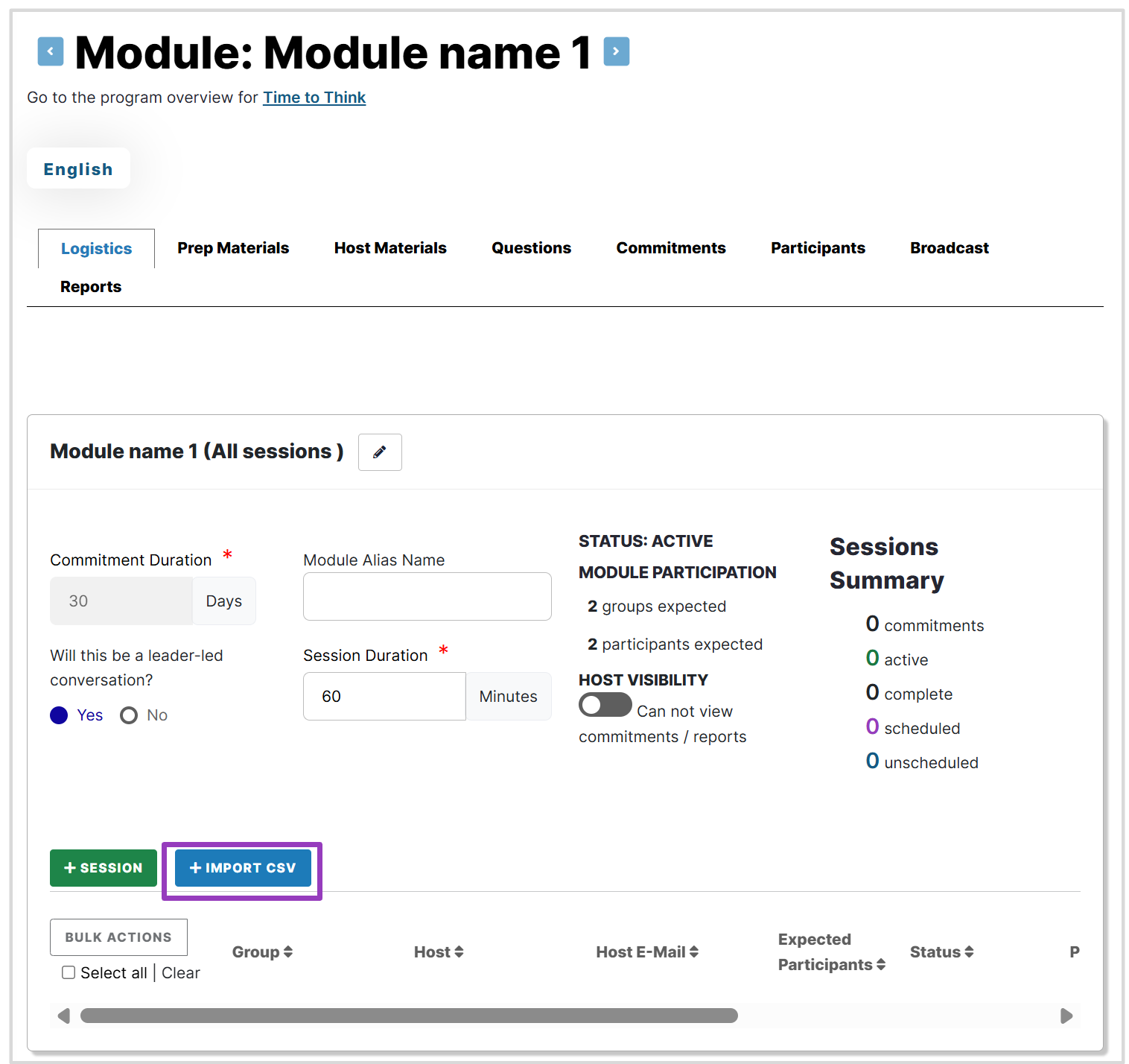 How do I use the Bulk Session Uploader?